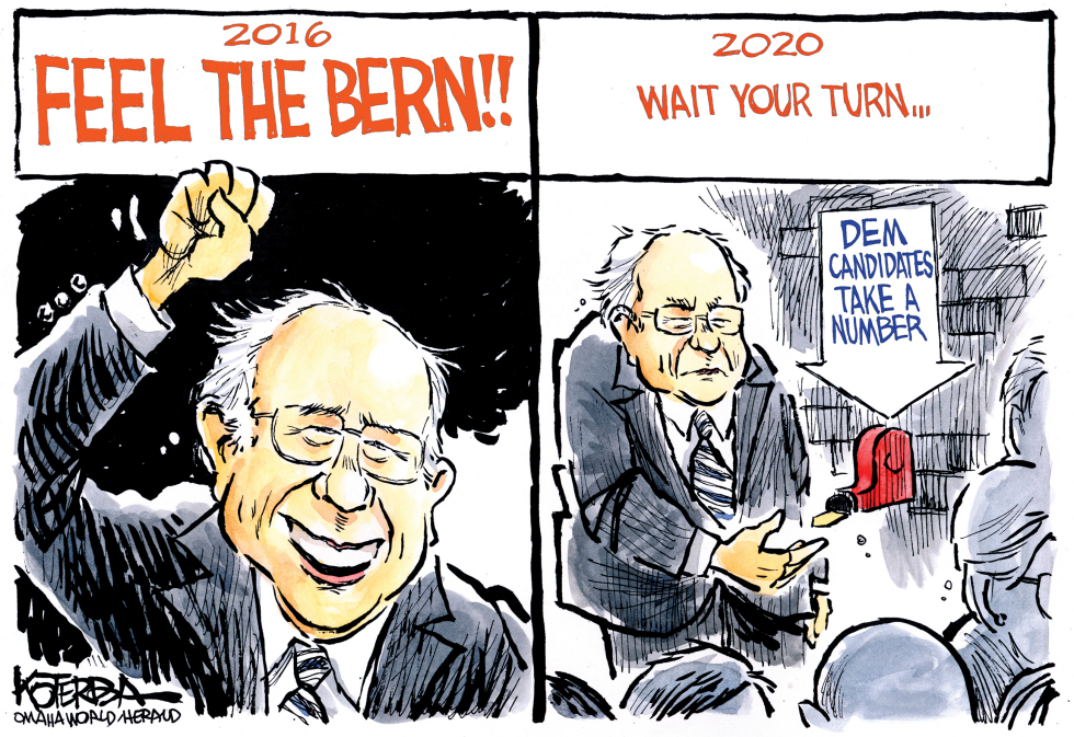  BERNIE THEN AND NOW by Jeff Koterba