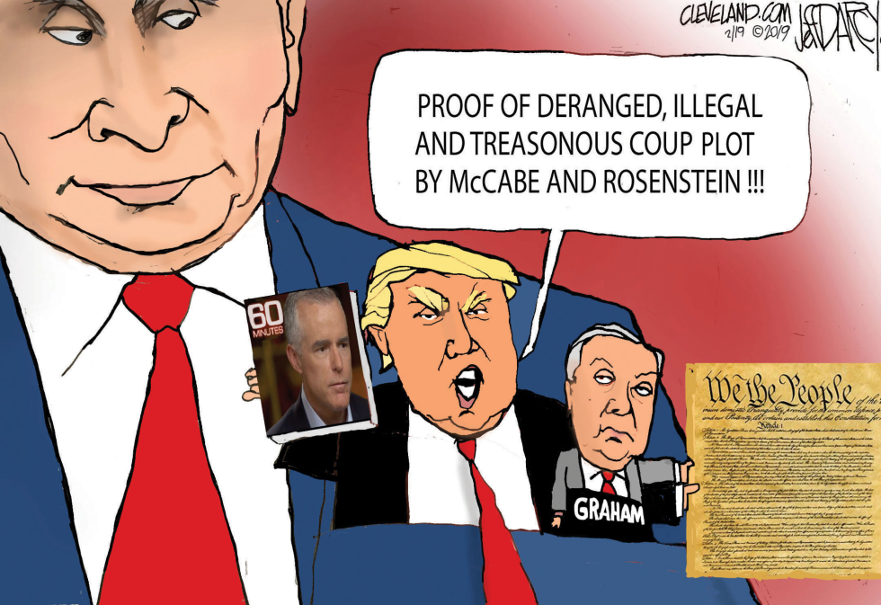 Trump accuses McCabe and Rosenstein of coup plot