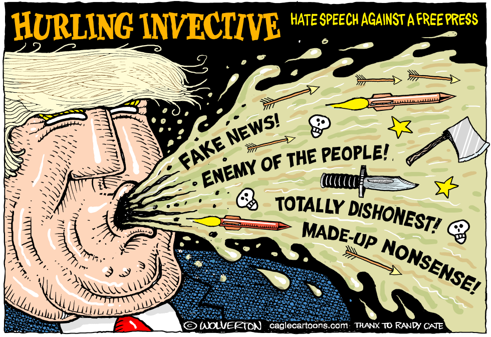 Mr Trump Hurling Invective