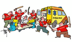 AMBULANCE FOR VENEZUELA by Arend Van Dam