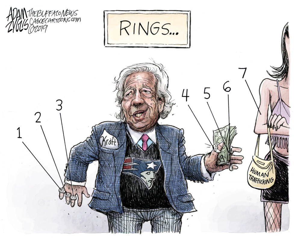  ROBERT KRAFT by Adam Zyglis