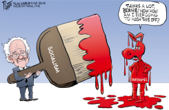 BERNIE PAINTS IT RED by Bruce Plante