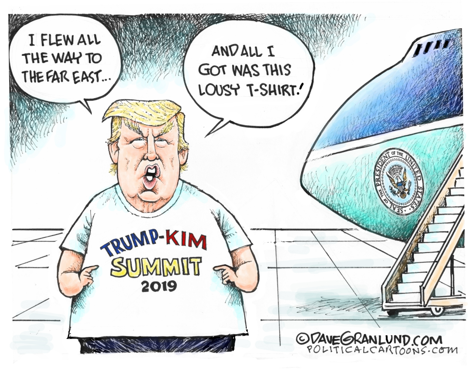  TRUMP AND KIM 2019 SUMMIT FLOP by Dave Granlund