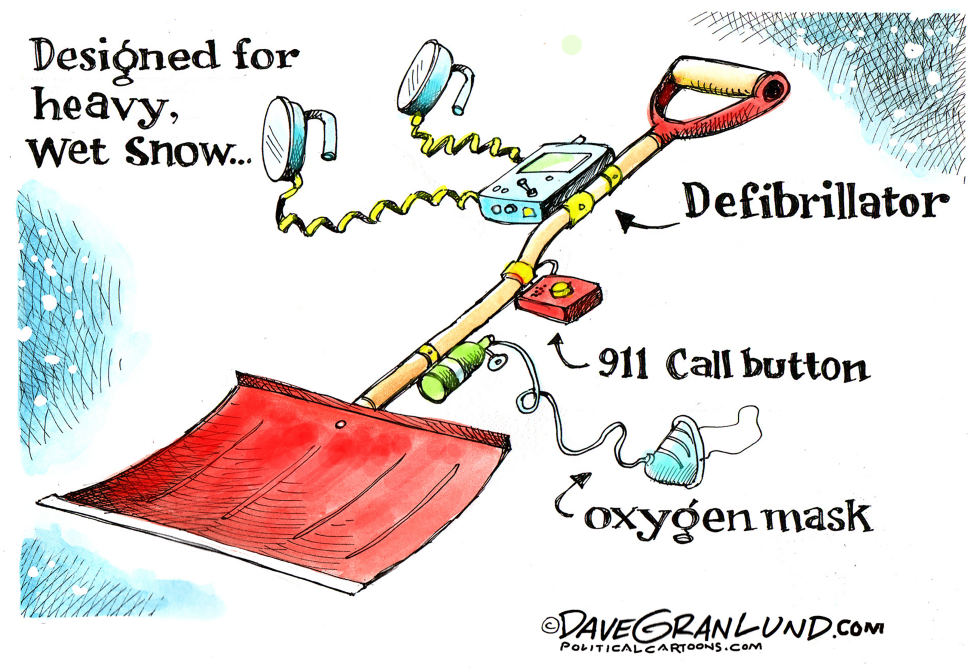  SNOW SHOVELING by Dave Granlund