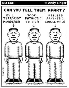 CAN YOU FIND THE TERRORIST by Andy Singer