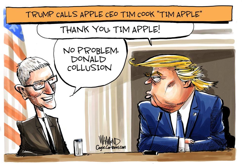  THANK YOU TIM APPLE by Dave Whamond