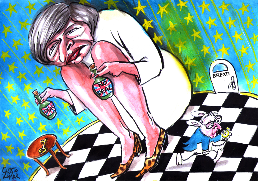 Theresa May in BREXIT Wonderland