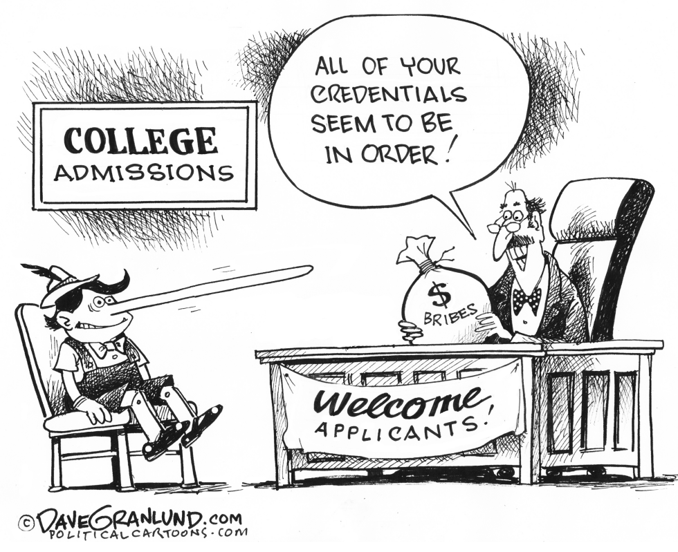  COLLEGE ADMISSIONS SCANDAL by Dave Granlund