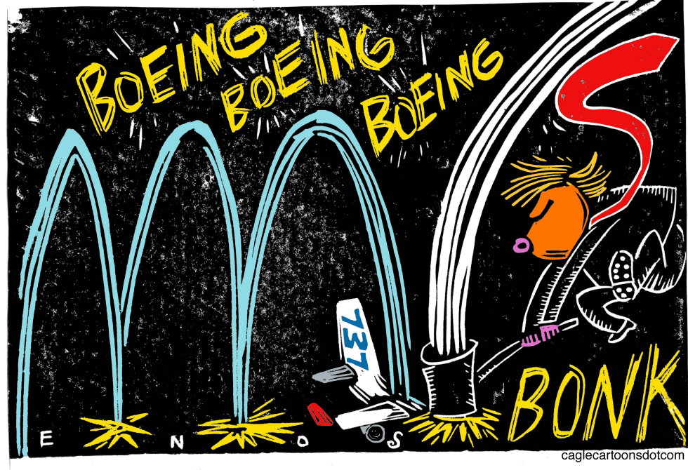  TRUMP GROUNDS BOEING by Randall Enos