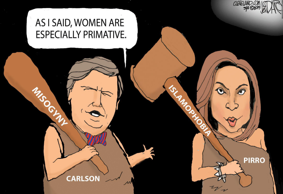 Tucker Carlson and Jeanine Pirro