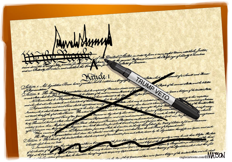 Trump Vetos Constitution
