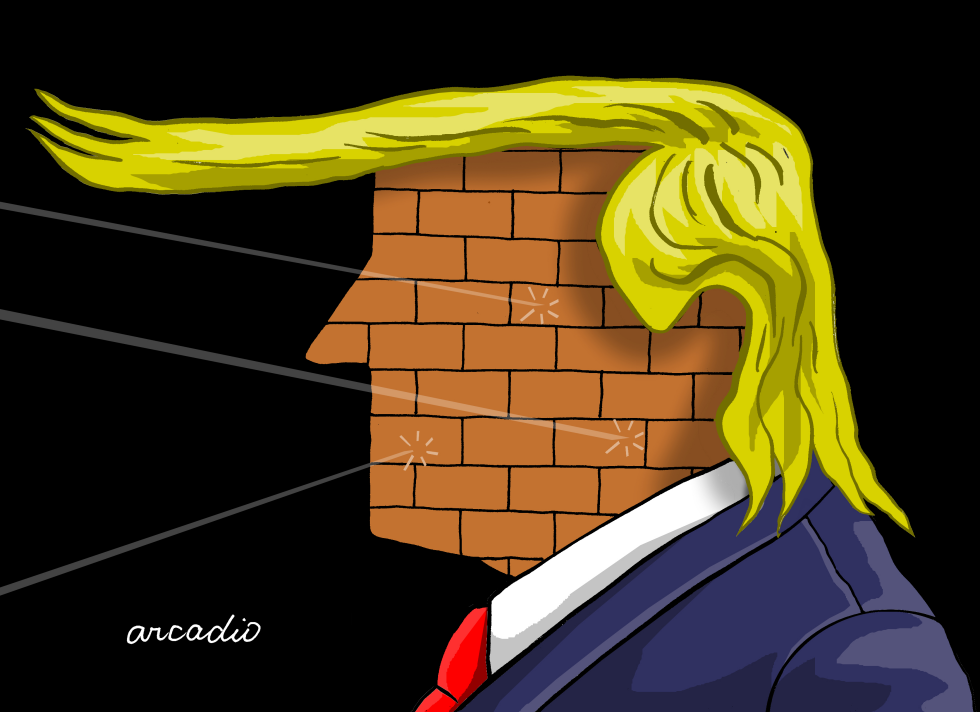  TRUMP THE IMPENETRABLE WALL by Arcadio Esquivel