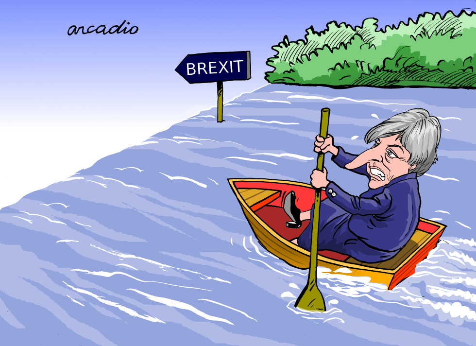  THERESA MAY AL ABISMO by Arcadio Esquivel