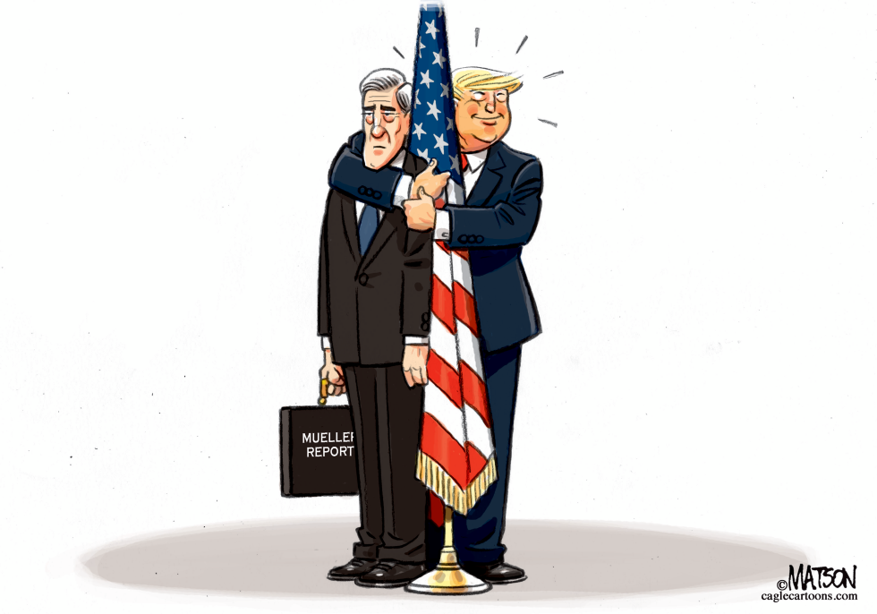  TRUMP EMBRACES MUELLER by RJ Matson