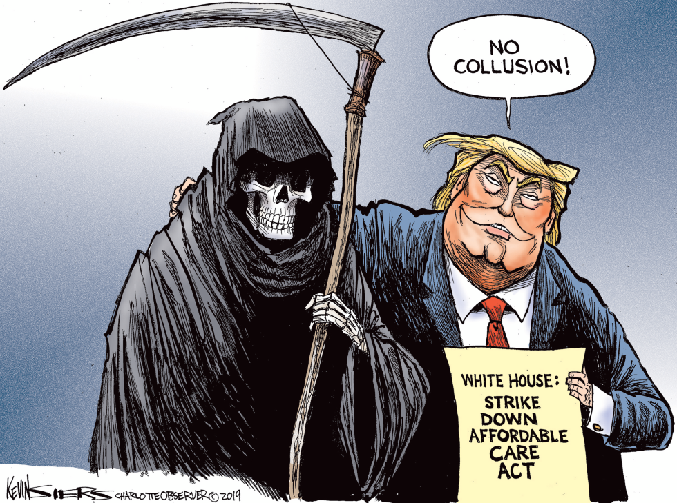  TRUMP ATTACK ON ACA by Kevin Siers