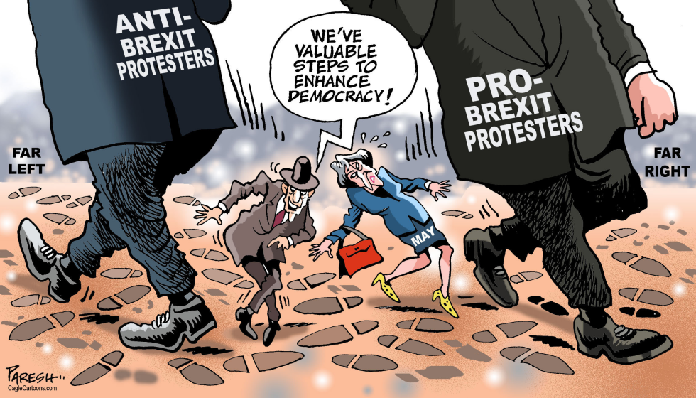  BREXIT PROTESTERS by Paresh Nath