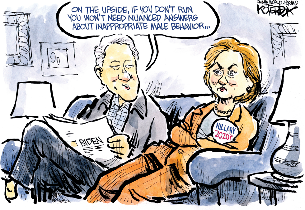  AT HOME WITH THE CLINTONS by Jeff Koterba