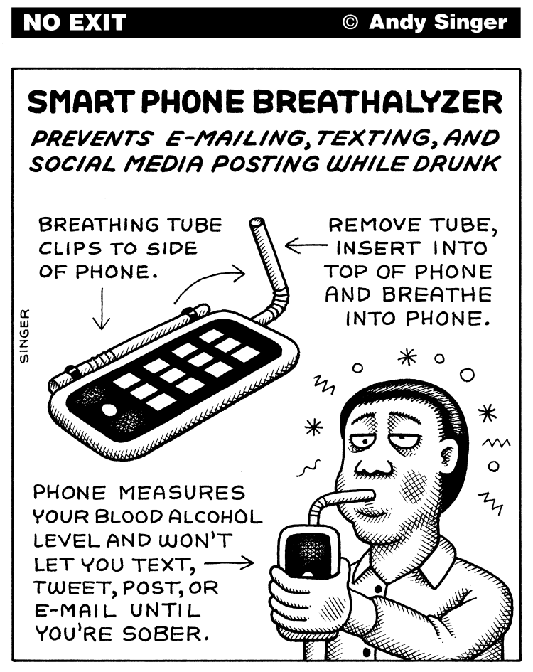 Breathalyzer Cartoon - Blood Alcohol Analyzer