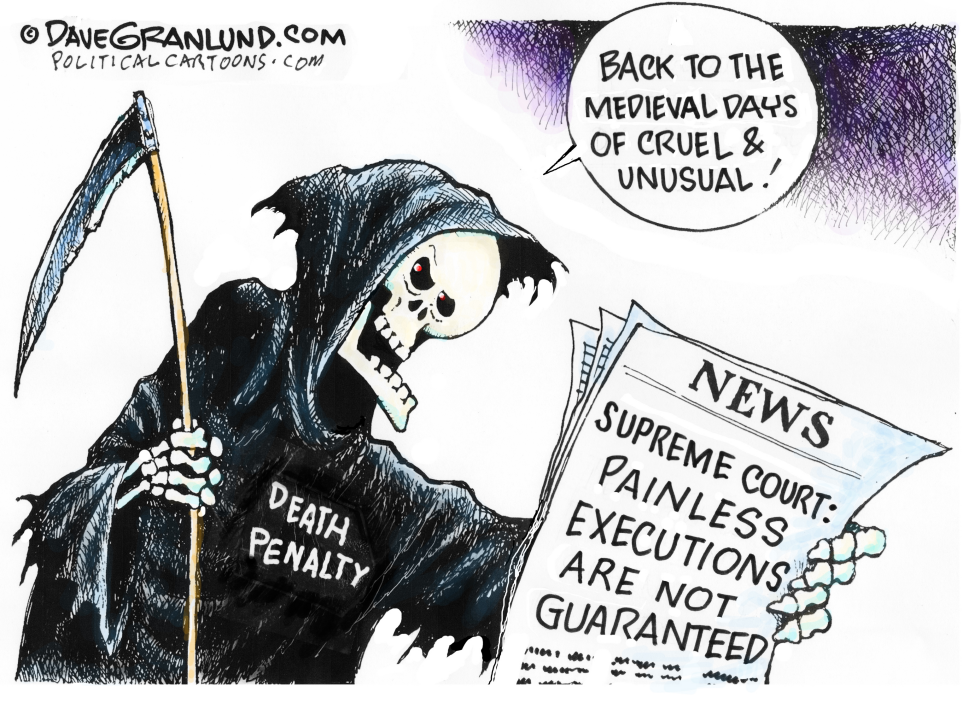  DEATH PENALTY AND PAIN by Dave Granlund