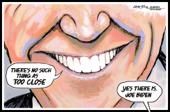 JOE BIDEN CLOSE TALKER by J.D. Crowe