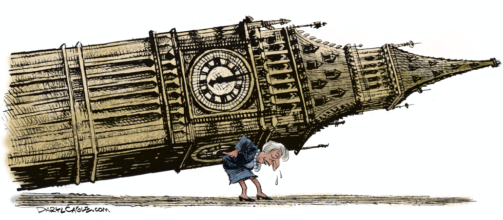  THERESA MAY SUPPORTING GREAT BRITAIN by Daryl Cagle