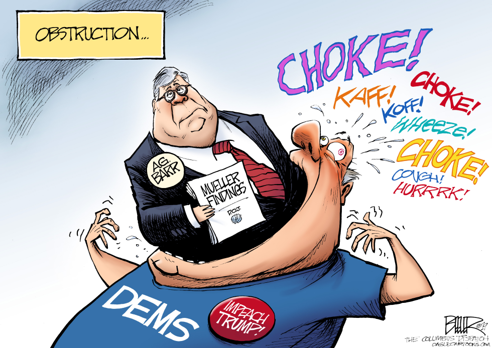  DEMOCRATS AND OBSTRUCTION by Nate Beeler