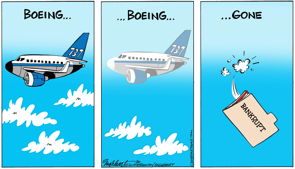  BOEING 737 by Bob Englehart