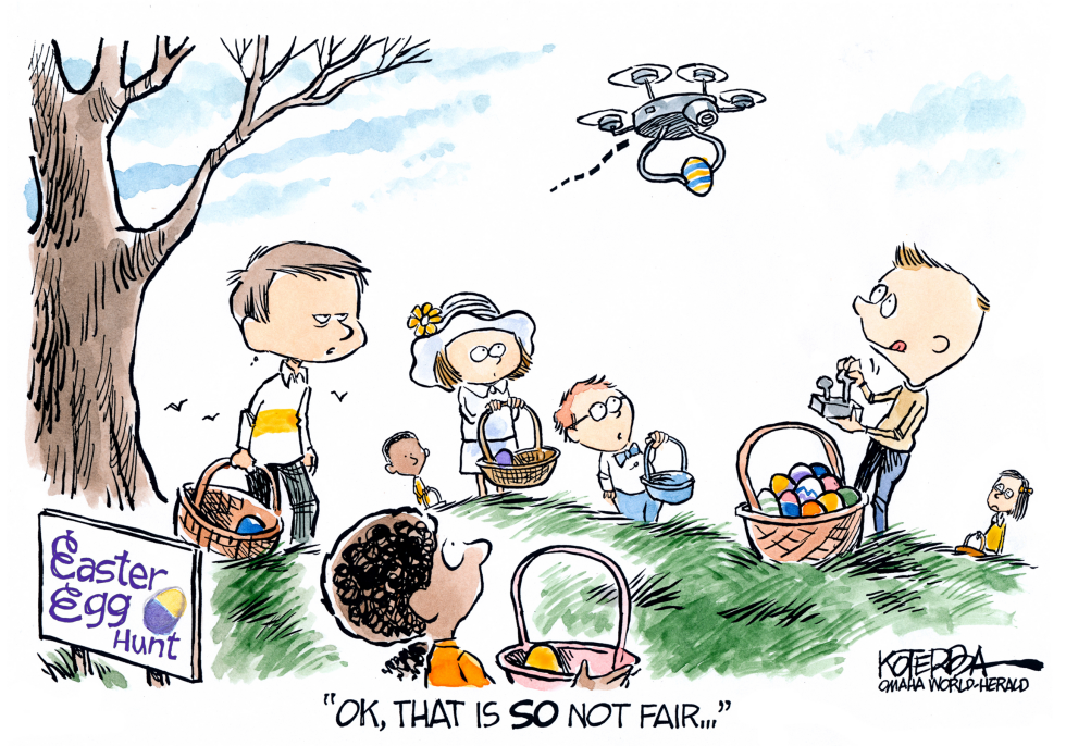 Drone Crashes Traditional Easter Egg Hunt