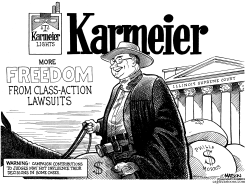JUSTICE KARMEIER SPONSORED BY PHILIP MORRIS by R.J. Matson