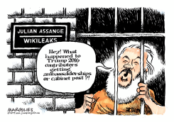 JULIAN ASSANGE ARRESTED by Jimmy Margulies