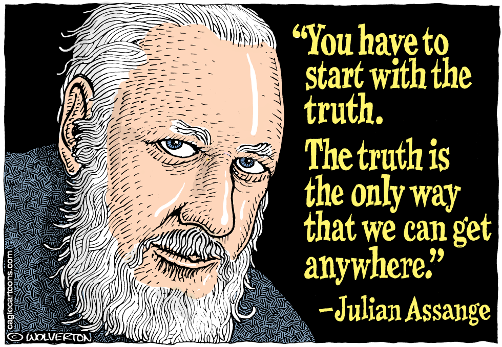  JULIAN ASSANGE by Wolverton