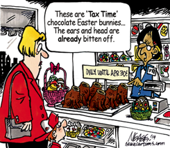 TAX BUNNIES by Steve Nease