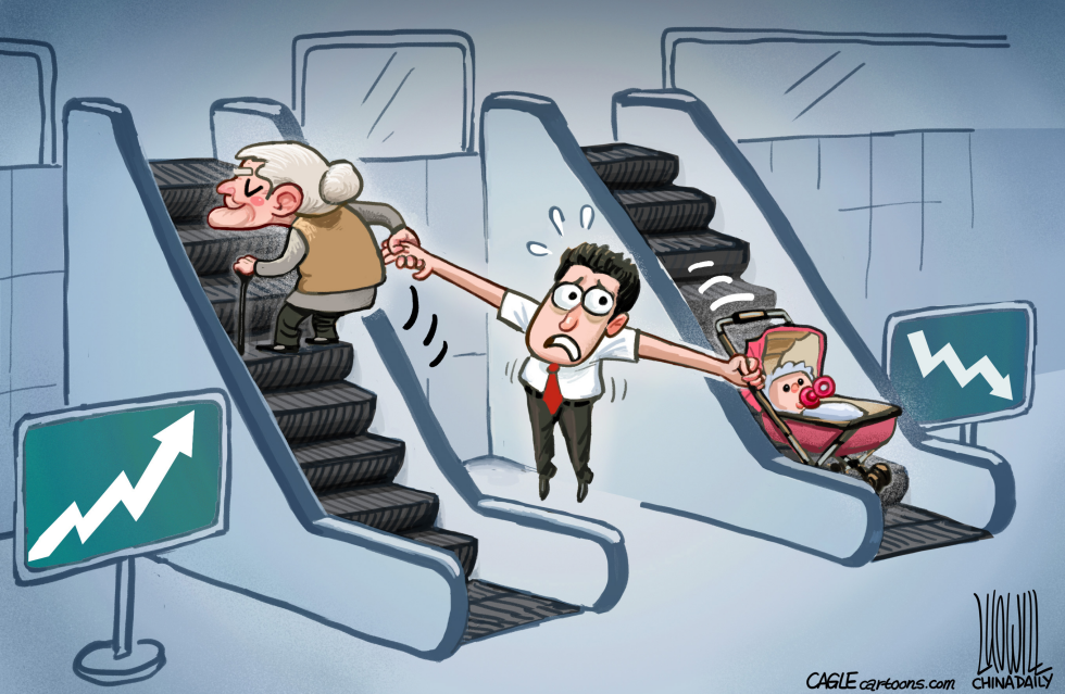 Aging and the birth rate