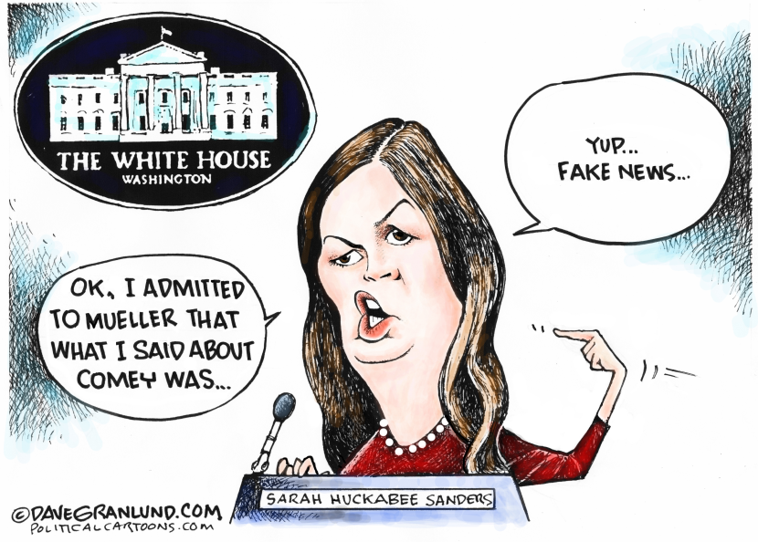 Sarah H Sanders and Mueller Report