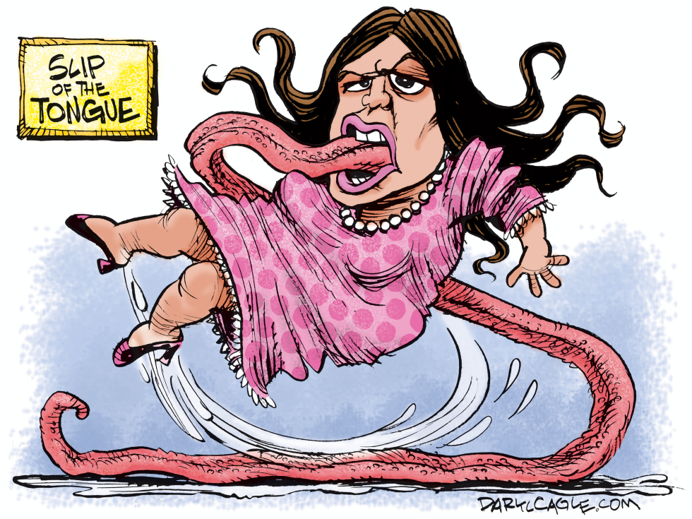  SARAH SANDERS SLIP OF THE TONGUE by Daryl Cagle