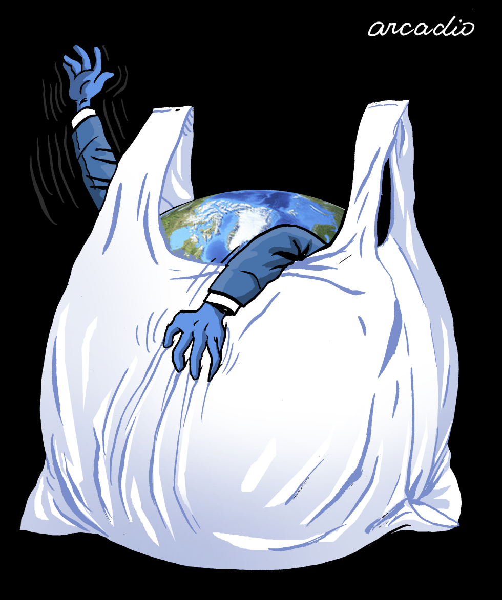 Mundo ahogado en plástico
