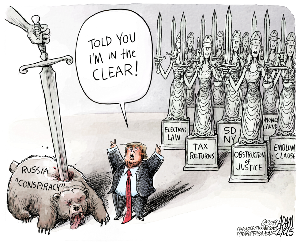  IN THE CLEAR by Adam Zyglis