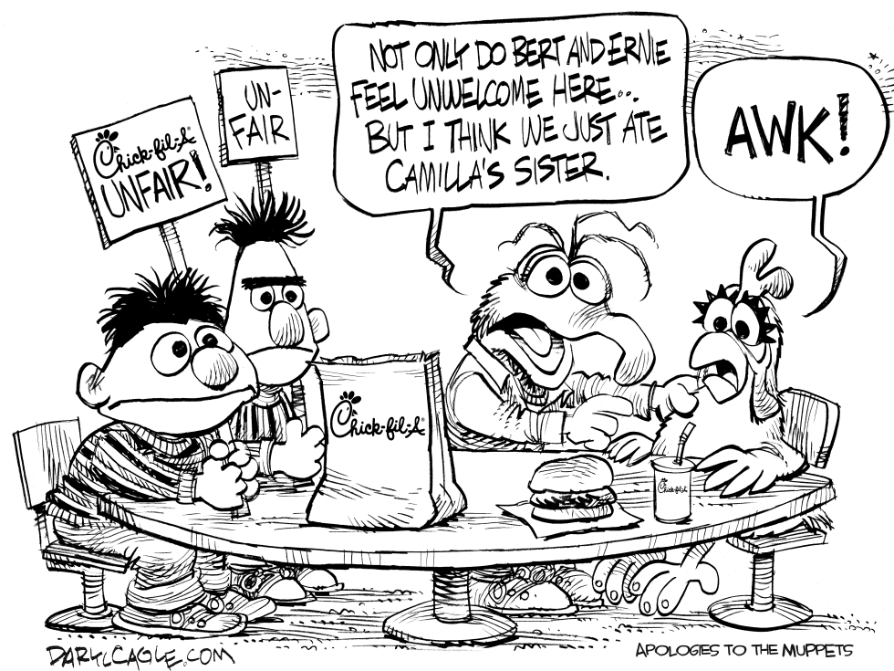  CHICK-FIL-A MUPPETS  by Daryl Cagle