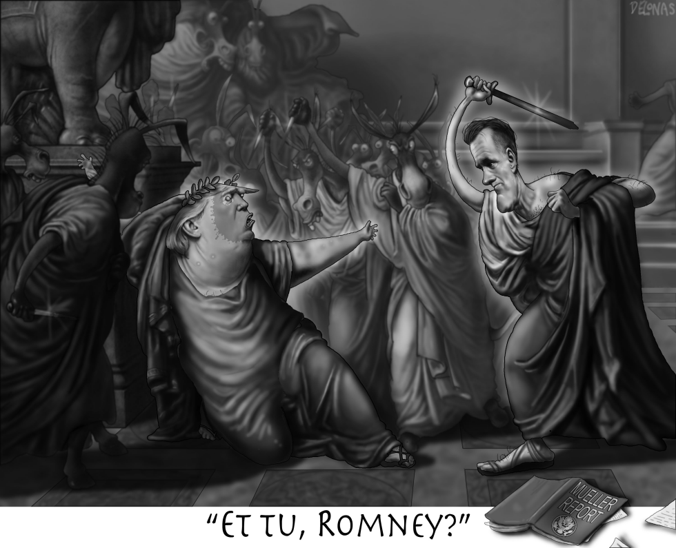  CAESAR TRUMP ROMNEY ET TU BRUTUS by Sean Delonas