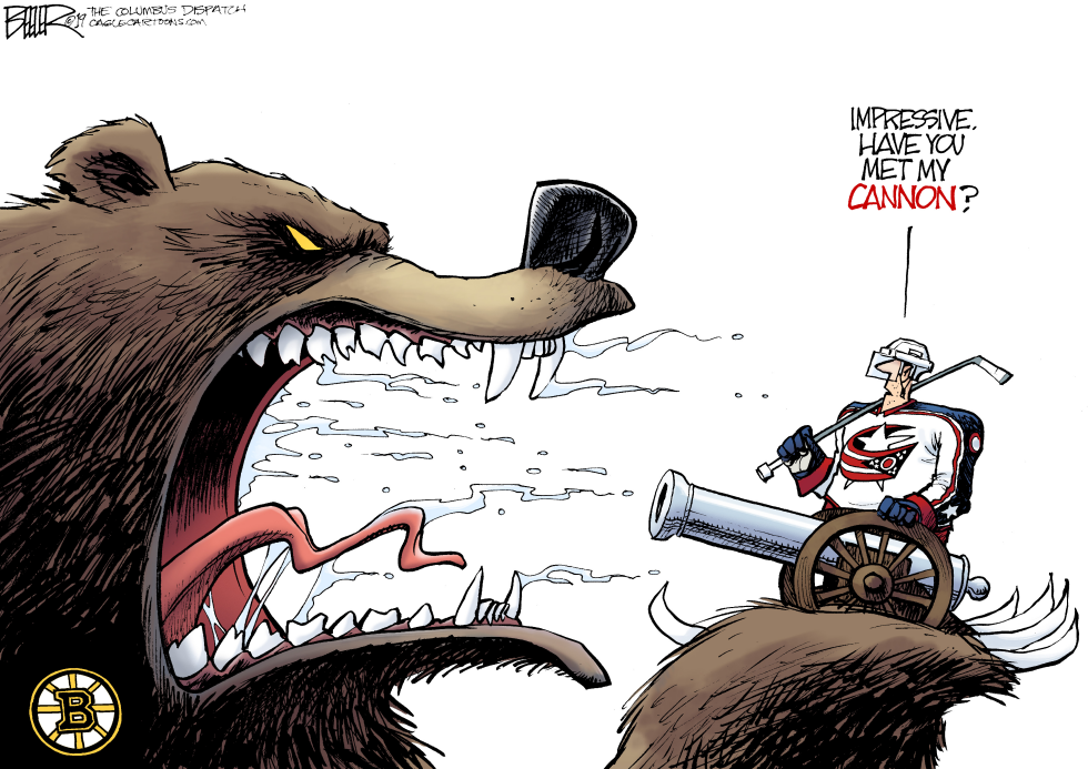  LOCAL OH CBJ VS BRUINS by Nate Beeler