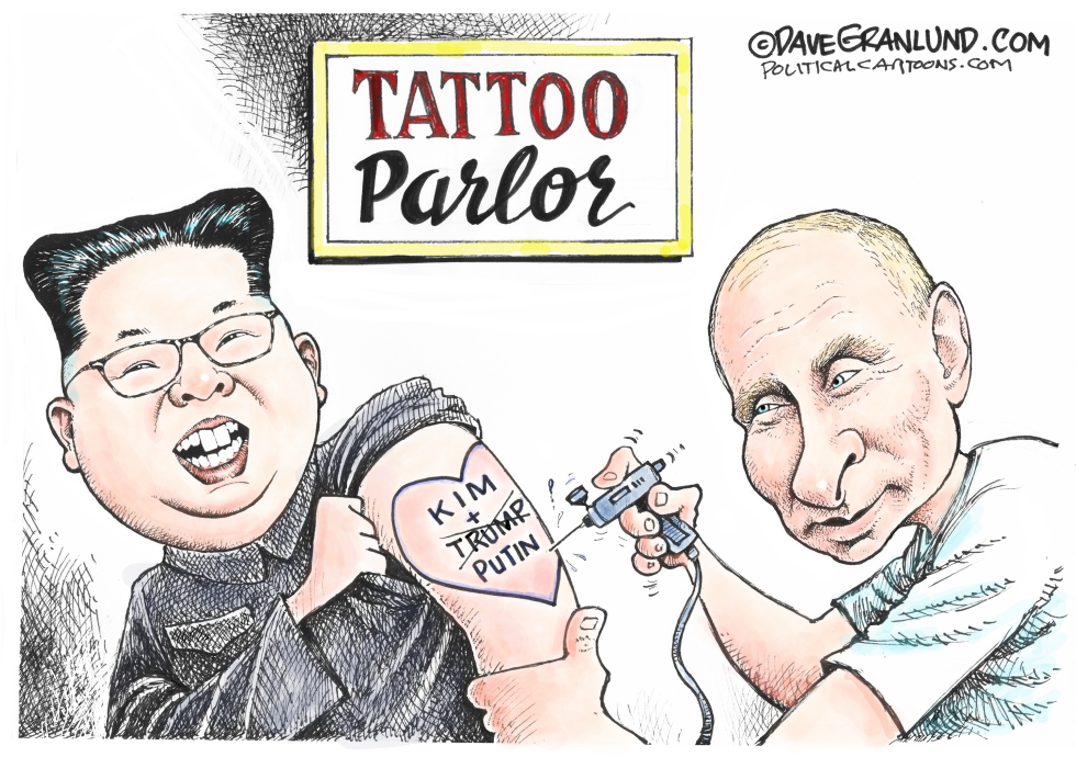  KIM AND PUTIN by Dave Granlund