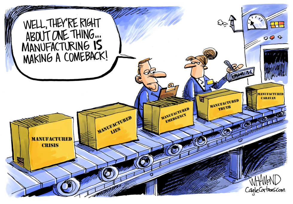  MANUFACTURING IS WAY UP by Dave Whamond