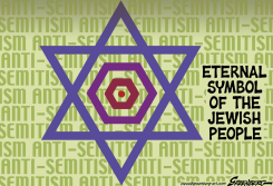 ANTISEMITISM ETERNAL SYMBOL by Steve Greenberg
