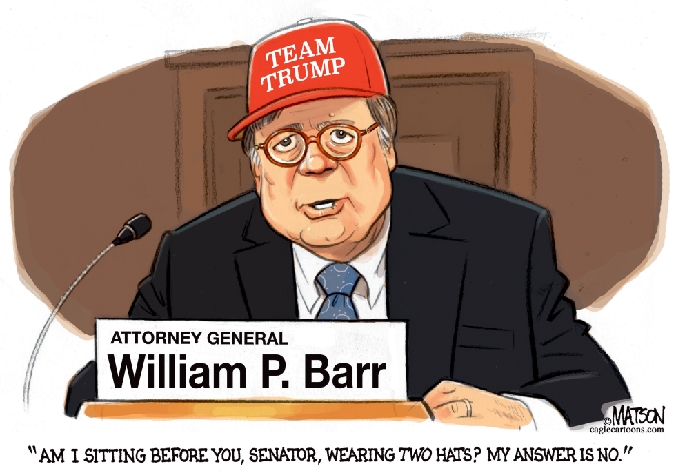  AG BARR DOES NOT WEAR TWO HATS by RJ Matson