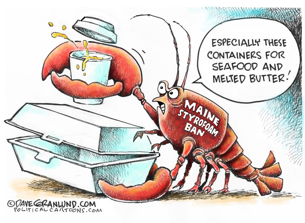  MAINE STYROFOAM BAN by Dave Granlund