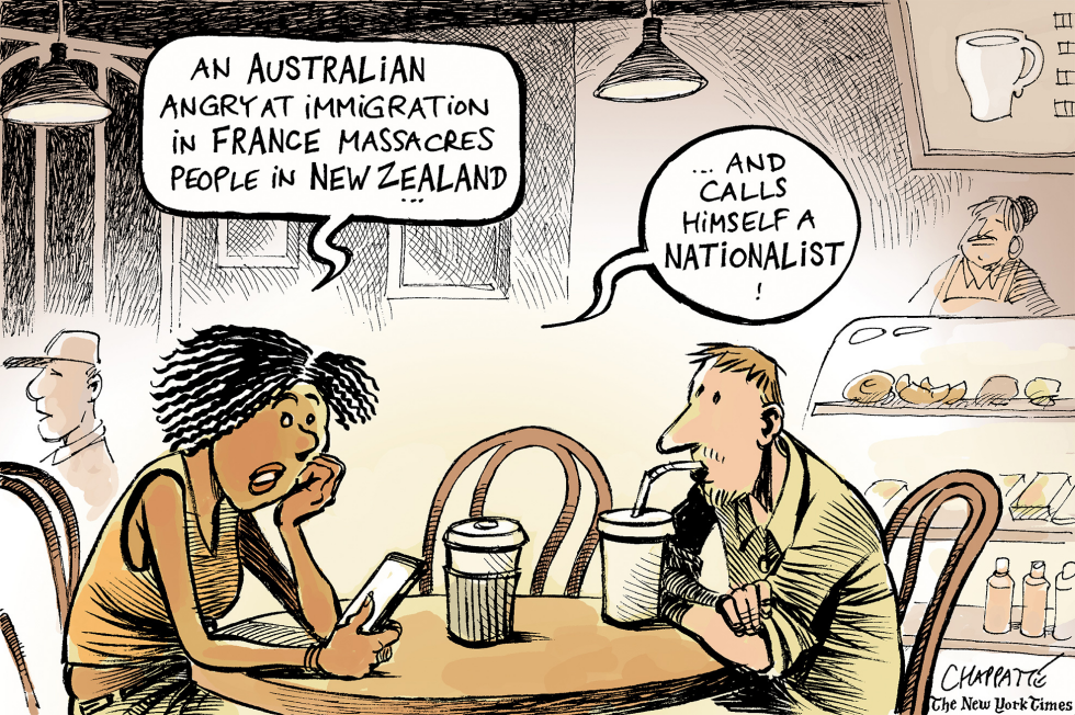  MASSACRE IN A NEW ZEALAND MOSQUE by Patrick Chappatte