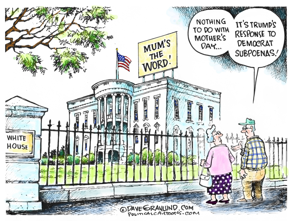  WHITE HOUSE MUM'S THE WORD by Dave Granlund