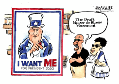 MAYOR DE BLASIO FOR PRESIDENT by Jimmy Margulies