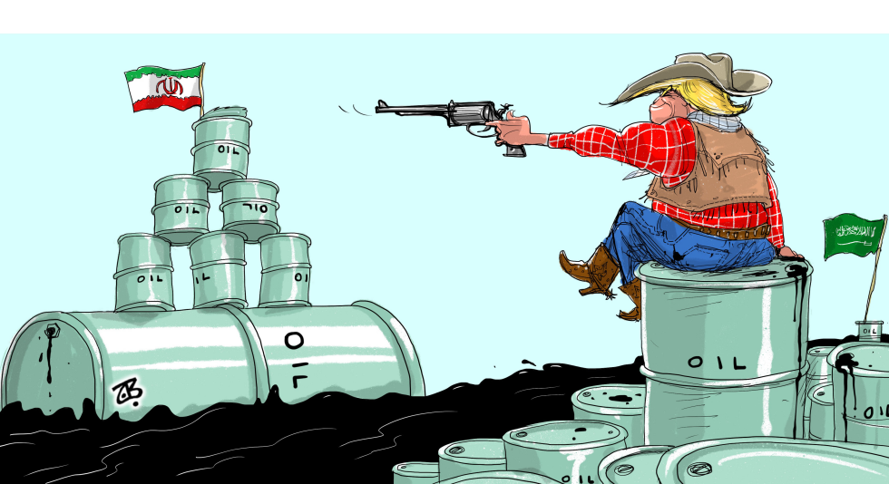 Trump barrels
