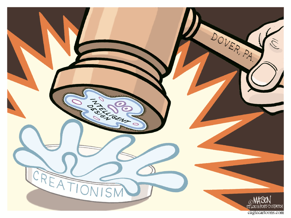 Intelligent Design Squashed In Creationism Petri Dish-COLOR